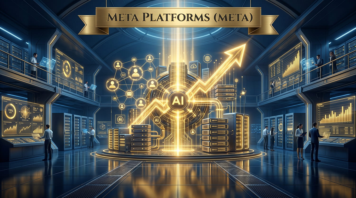 A sophisticated golden network node blending social connectivity with futuristic AI infrastructure inside a financial vault.
